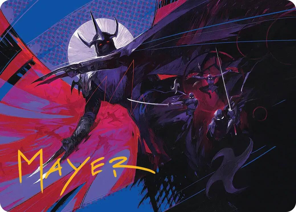 Image for Shredder's Technique Art Card (Gold-Stamped Signature) (7) [Teenage Mutant Ninja Turtles] - Magic: The Gathering