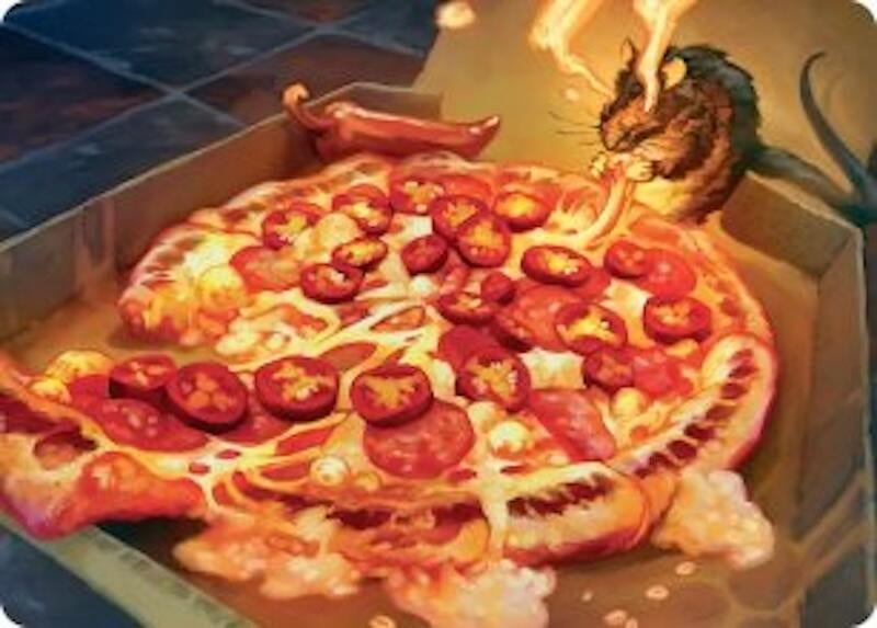 Spicy Oatmeal Pizza Art Card (11) [Art Series: Teenage Mutant Ninja Turtles]