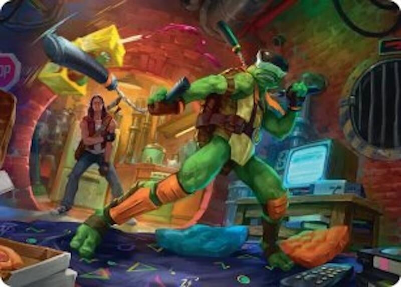 Michelangelo, Game Master Art Card (13) [Art Series: Teenage Mutant Ninja Turtles]