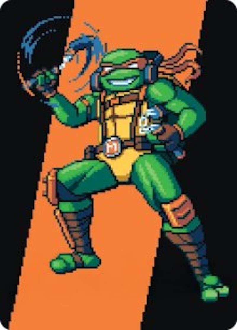 Michelangelo, the Heart Art Card (35) [Art Series: Teenage Mutant Ninja Turtles]