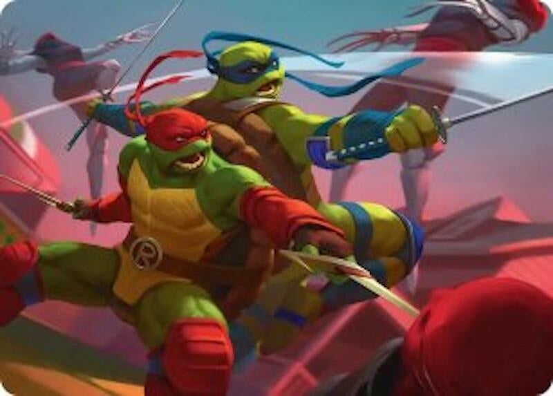 Raph & Leo, Sibling Rivals Art Card (16) [Art Series: Teenage Mutant Ninja Turtles]