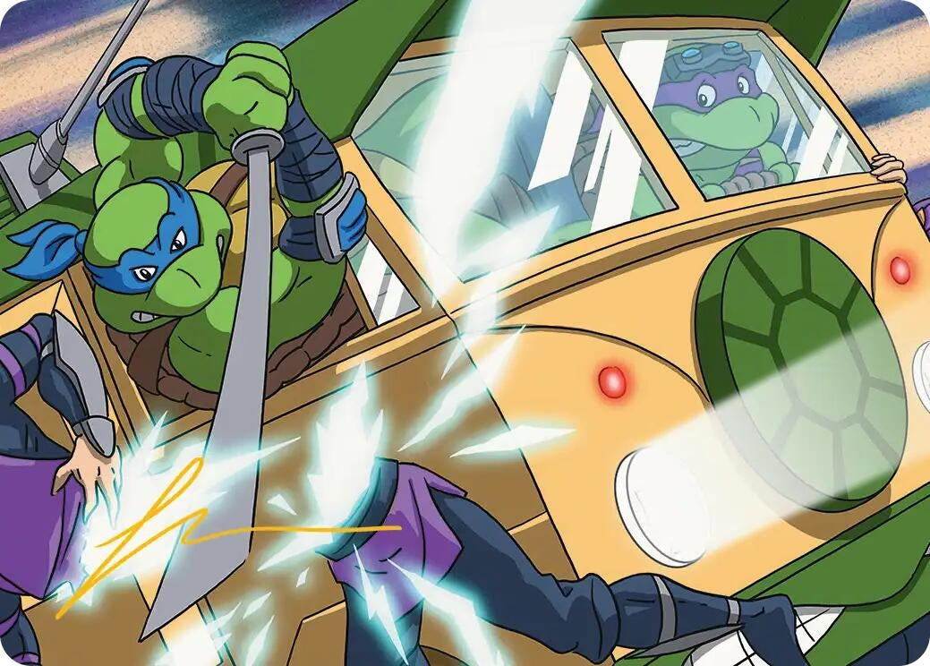 Image for Don & Leo, Problem Solvers Art Card (Gold-Stamped Signature) (30) [Teenage Mutant Ninja Turtles] - Magic: The Gathering