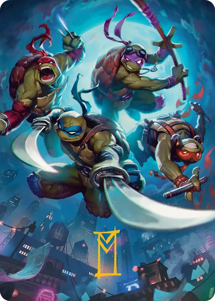Image for Heroes in a Half Shell Art Card (Gold-Stamped Signature) (41) [Teenage Mutant Ninja Turtles] - Magic: The Gathering