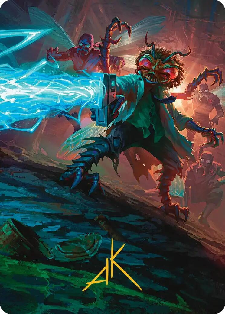 Image for Baxter, Exzzperimental Zzientist Art Card (Gold-Stamped Signature) (51) [Teenage Mutant Ninja Turtles] - Magic: The Gathering
