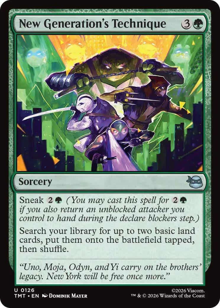 Image for New Generation's Technique (126) [Teenage Mutant Ninja Turtles] - Magic: The Gathering