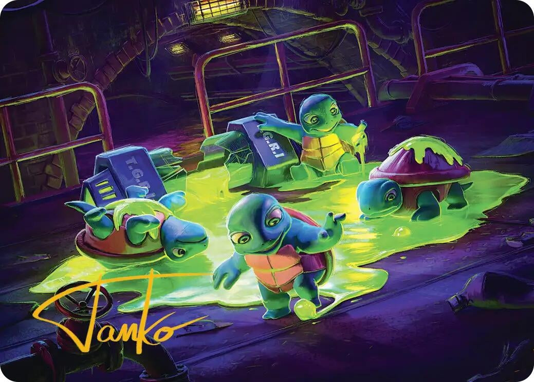 Image for The Ooze Art Card (Gold-Stamped Signature) (18) [Teenage Mutant Ninja Turtles] - Magic: The Gathering