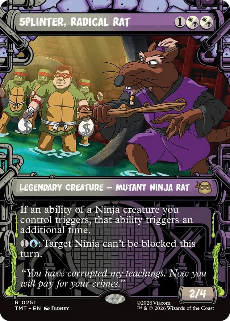 Image for Splinter, Radical Rat (Showcase) (251) [Teenage Mutant Ninja Turtles] - Magic: The Gathering
