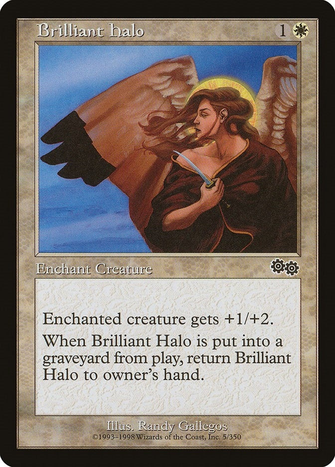 Image for Brilliant Halo (5) [Urza's Saga] - Magic: The Gathering