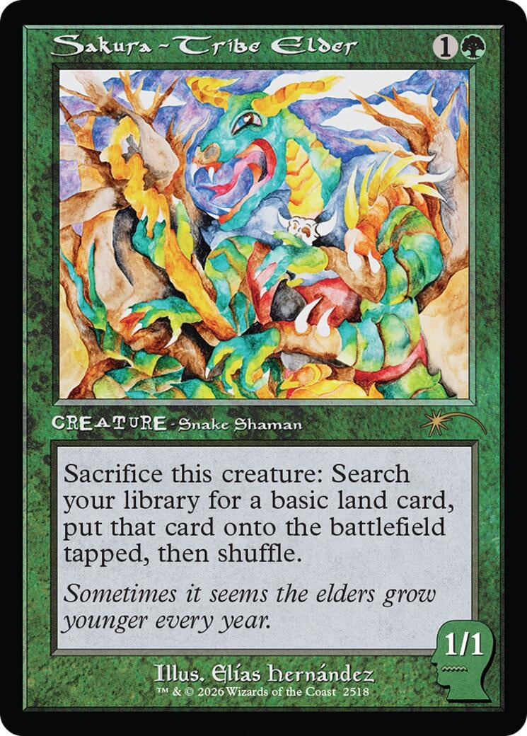 Image for Sakura-Tribe Elder (2518) (2518) [Secret Lair Drop Series] - Magic: The Gathering