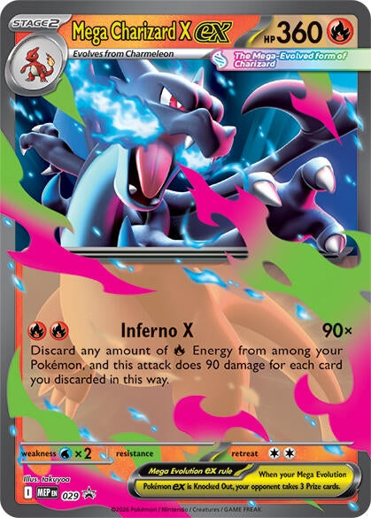 Image for Mega Charizard X ex - 029 (029) [ME: Mega Evolution Promo] - Pokemon