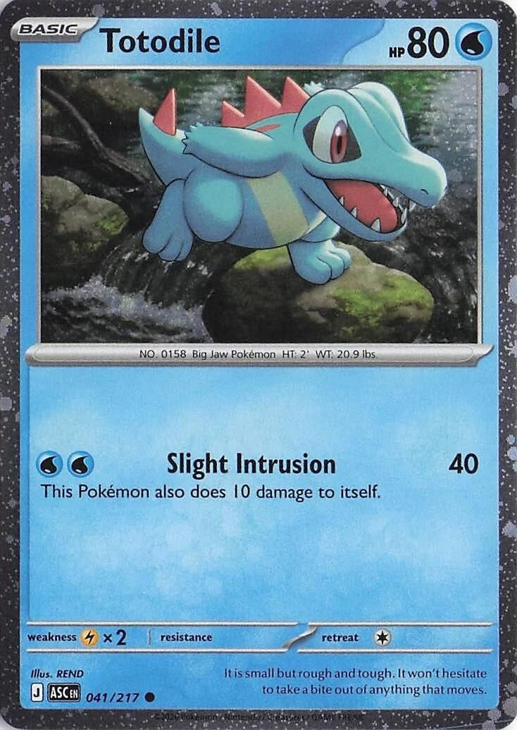 Totodile (Cosmos Holo) (041/217) [Miscellaneous Cards & Products]