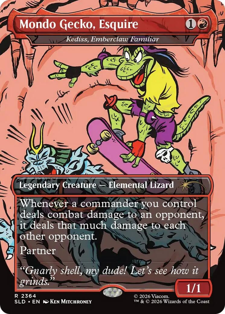 Image for Mondo Gecko, Esquire - Kediss, Emberclaw Familiar (2364) [Secret Lair Drop Series] - Magic: The Gathering
