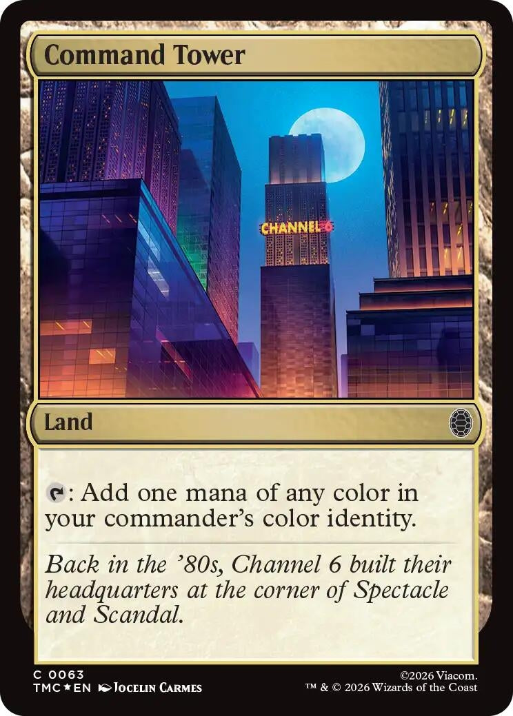 Command Tower (Surge Foil) (63) [Commander: Teenage Mutant Ninja Turtles]
