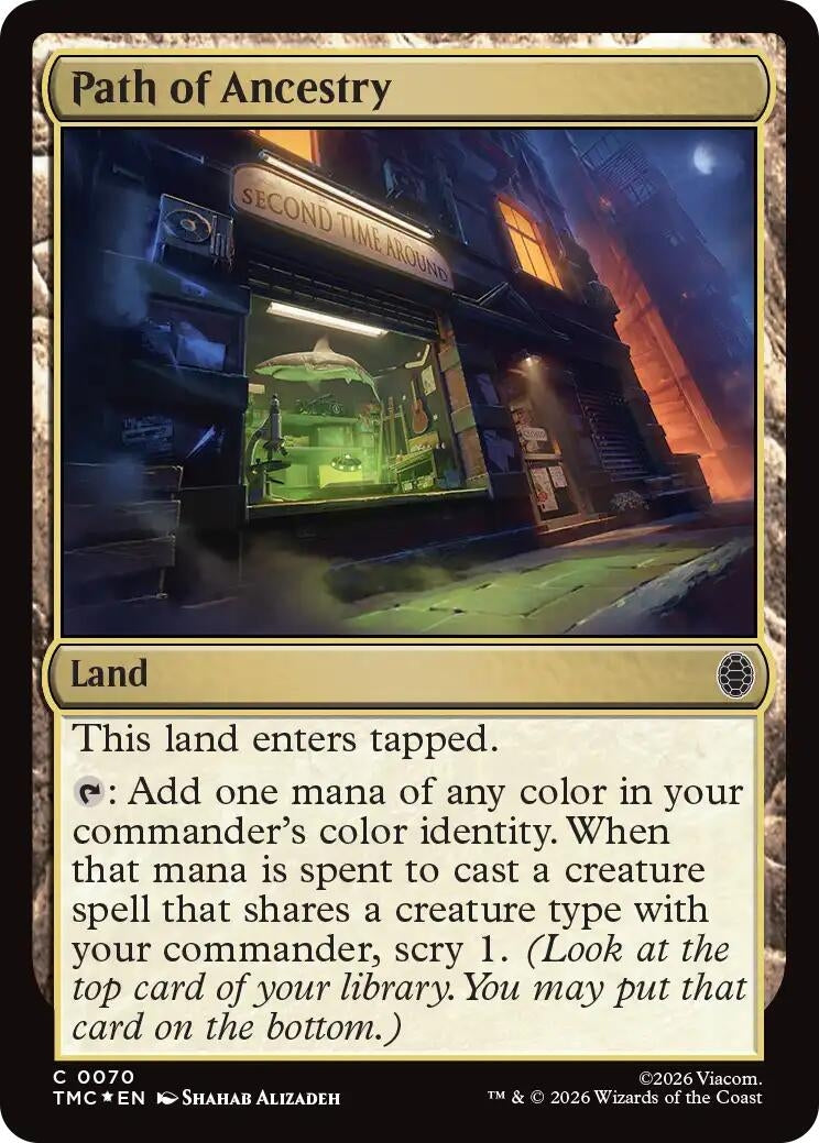 Path of Ancestry (Surge Foil) (70) [Commander: Teenage Mutant Ninja Turtles]