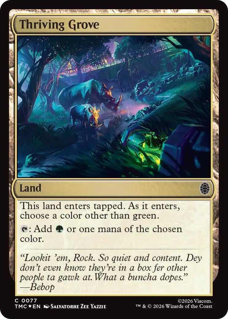 Thriving Grove (Surge Foil) (77) [Commander: Teenage Mutant Ninja Turtles]
