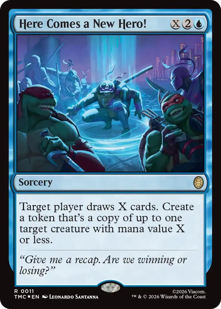 Here Comes a New Hero! (Surge Foil) (11) [Commander: Teenage Mutant Ninja Turtles]