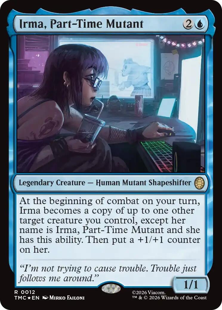 Irma, Part-Time Mutant (Surge Foil) (12) [Commander: Teenage Mutant Ninja Turtles]