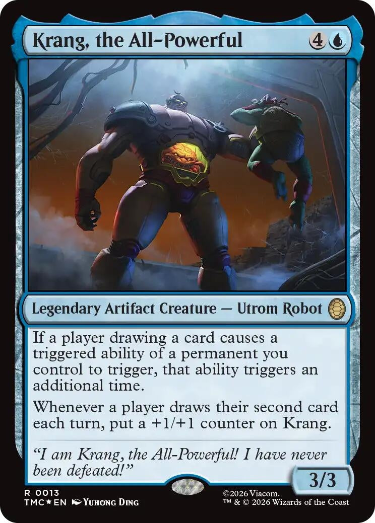 Krang, the All-Powerful (Surge Foil) (13) [Commander: Teenage Mutant Ninja Turtles]