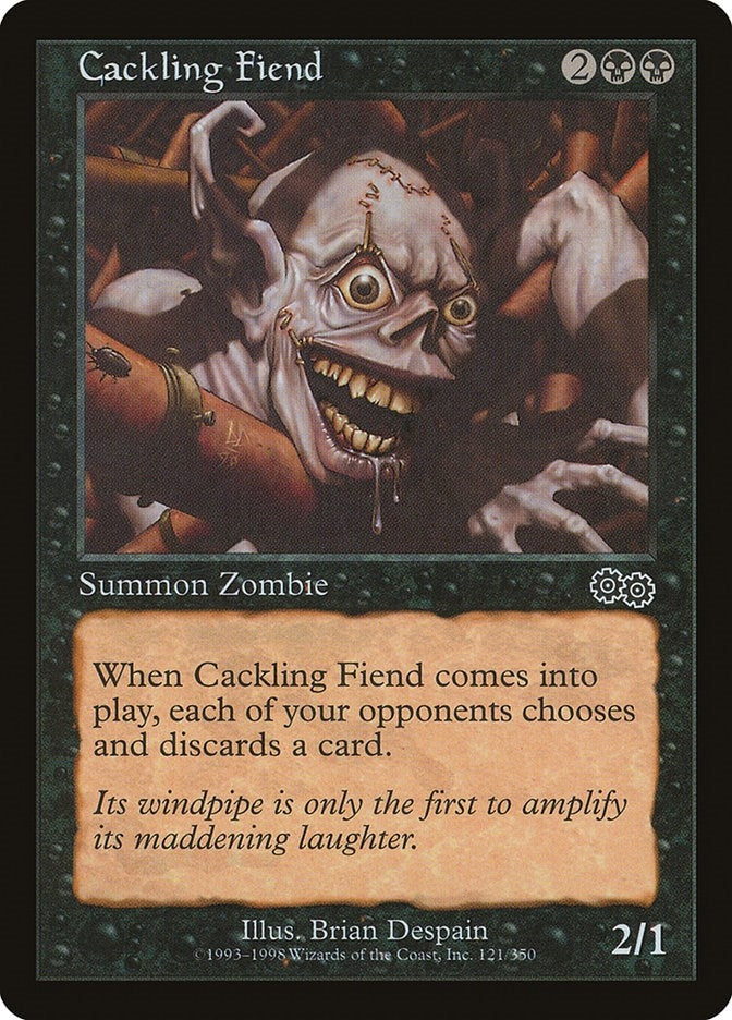 Image for Cackling Fiend (121) [Urza's Saga] - Magic: The Gathering