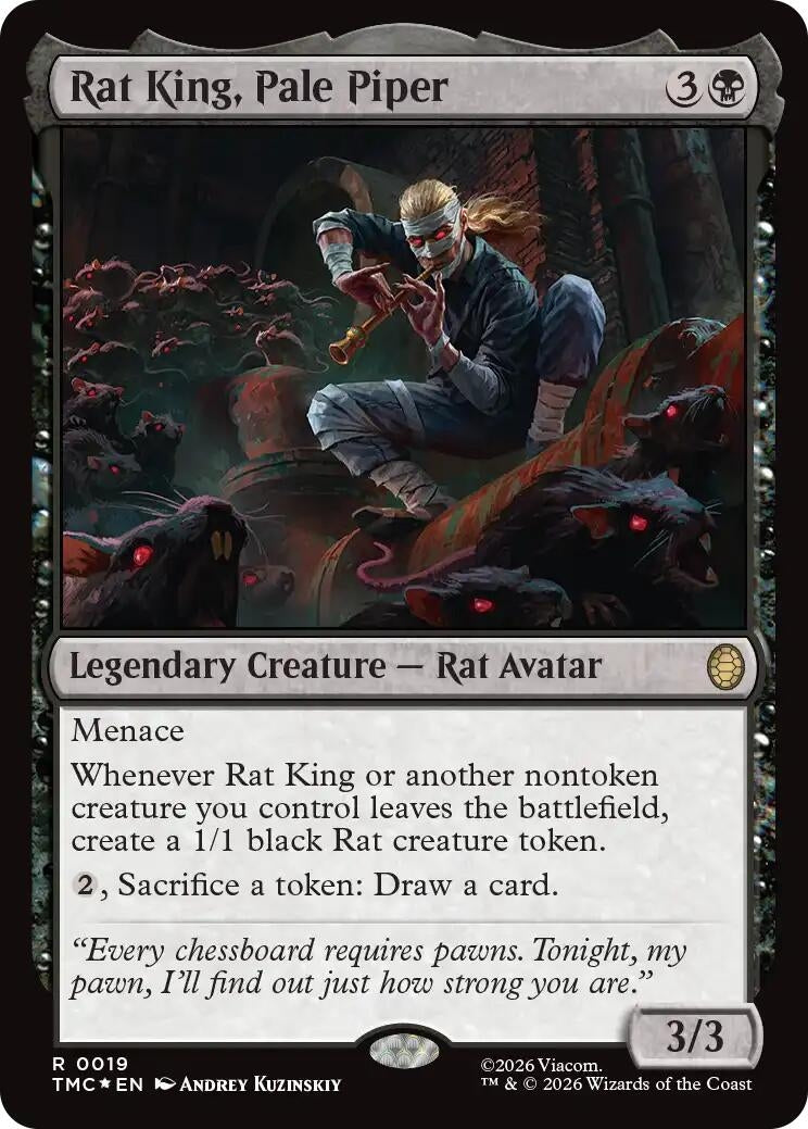 Rat King, Pale Piper (Surge Foil) (19) [Commander: Teenage Mutant Ninja Turtles]