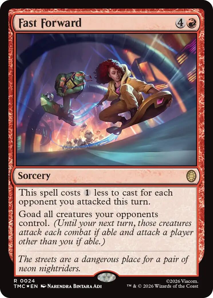 Fast Forward (Surge Foil) (24) [Commander: Teenage Mutant Ninja Turtles]