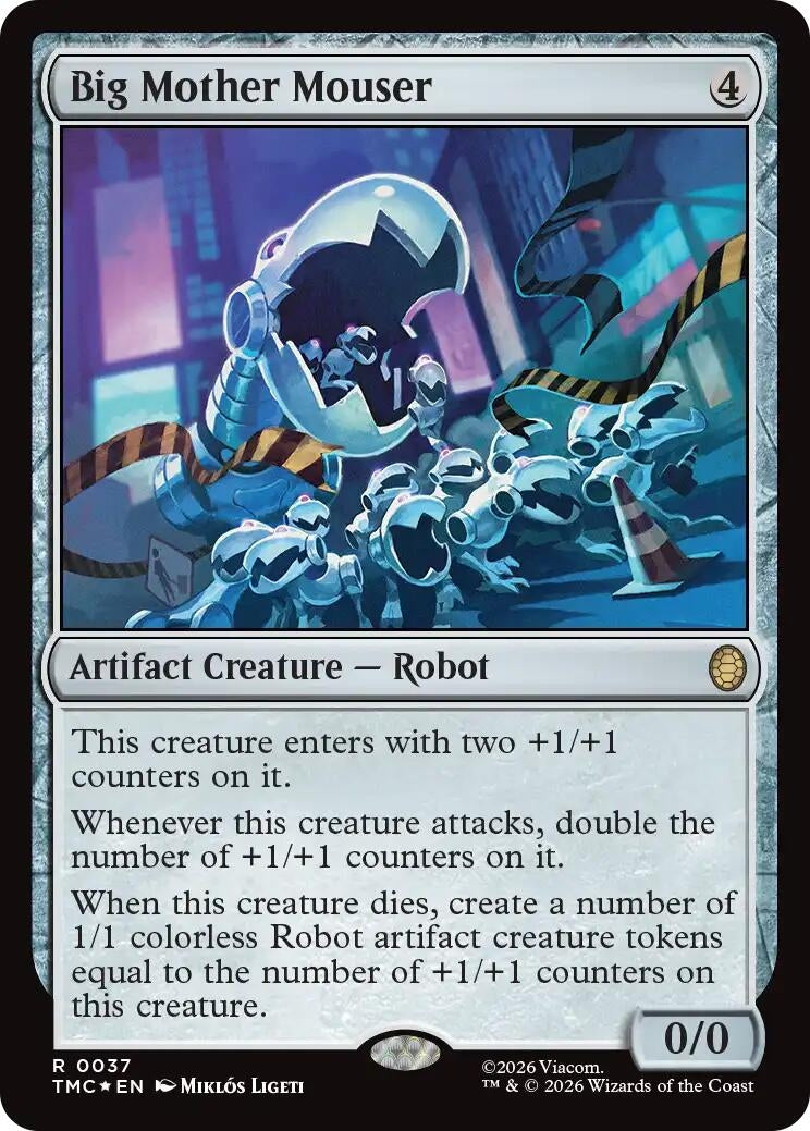 Big Mother Mouser (Surge Foil) (37) [Commander: Teenage Mutant Ninja Turtles]