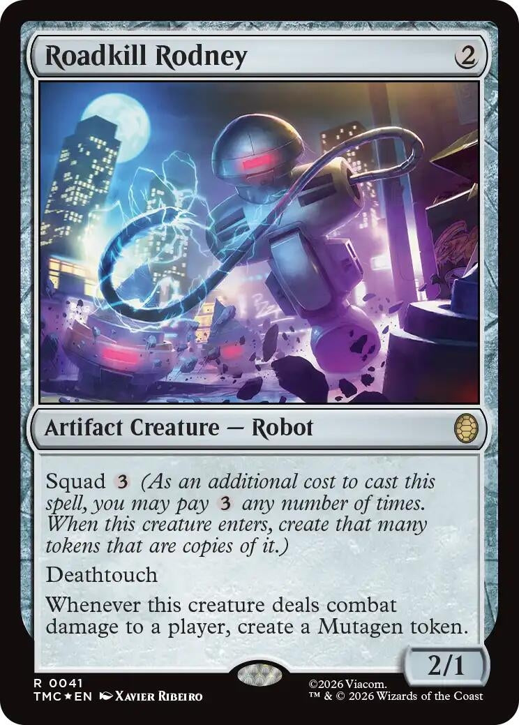 Roadkill Rodney (Surge Foil) (41) [Commander: Teenage Mutant Ninja Turtles]
