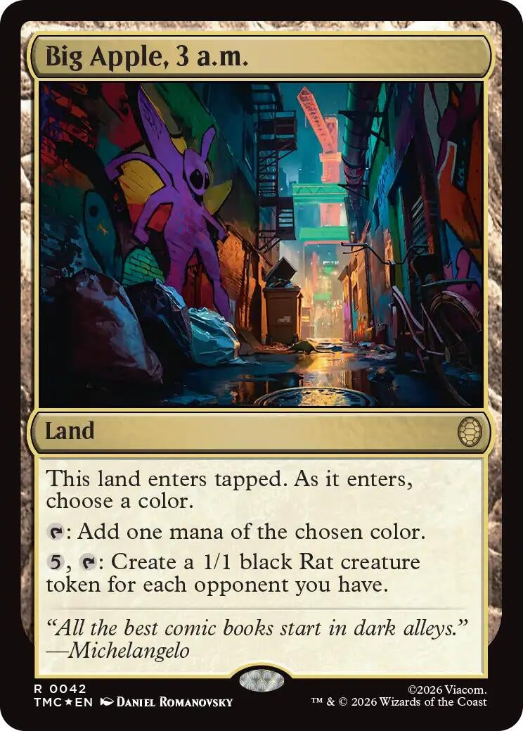 Big Apple, 3 a.m. (Surge Foil) (42) [Commander: Teenage Mutant Ninja Turtles]