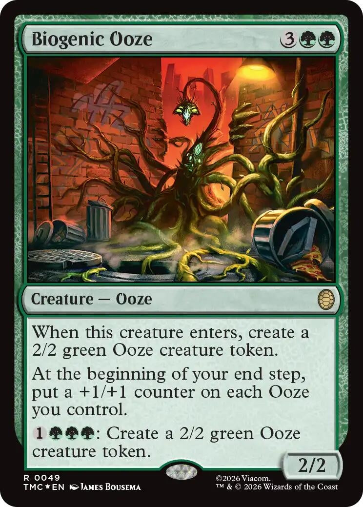 Biogenic Ooze (Surge Foil) (49) [Commander: Teenage Mutant Ninja Turtles]