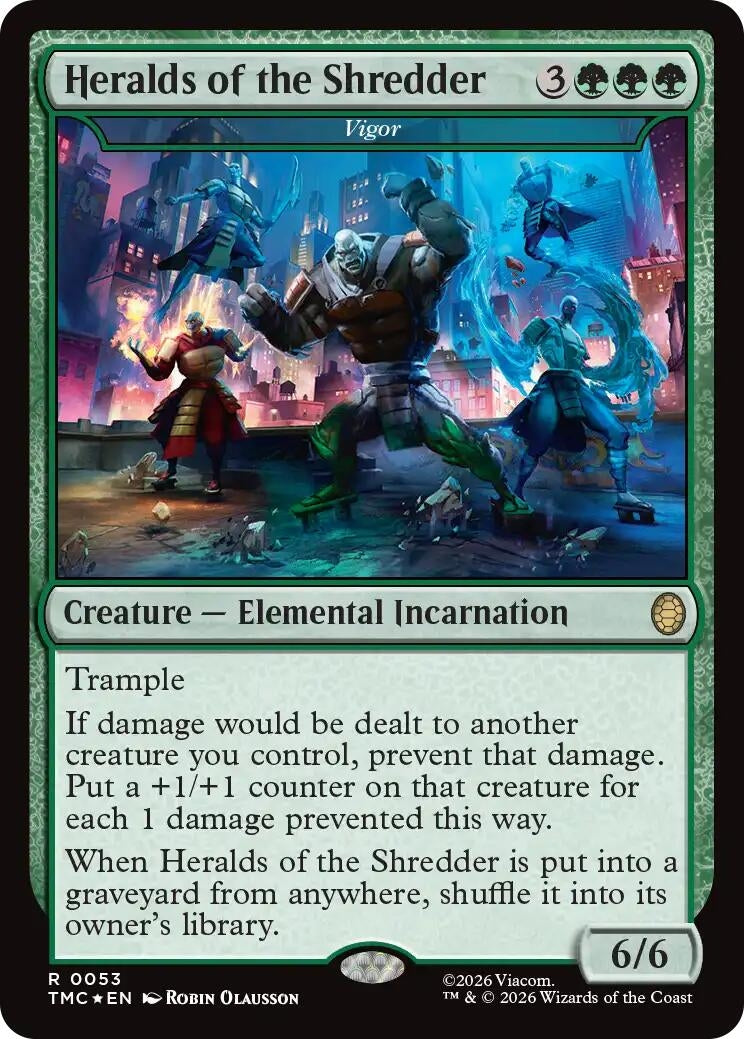 Heralds of the Shredder - Vigor (Surge Foil) (53) [Commander: Teenage Mutant Ninja Turtles]