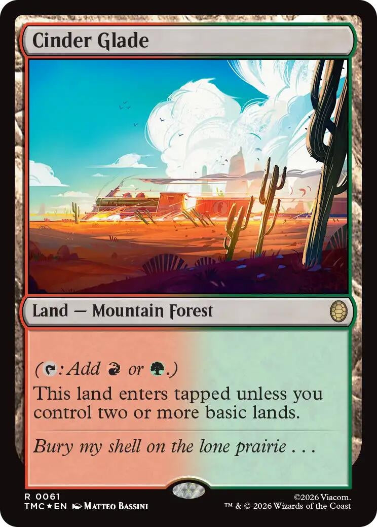 Cinder Glade (Surge Foil) (61) [Commander: Teenage Mutant Ninja Turtles]