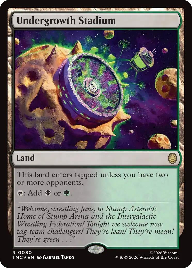 Undergrowth Stadium (Surge Foil) (80) [Commander: Teenage Mutant Ninja Turtles]