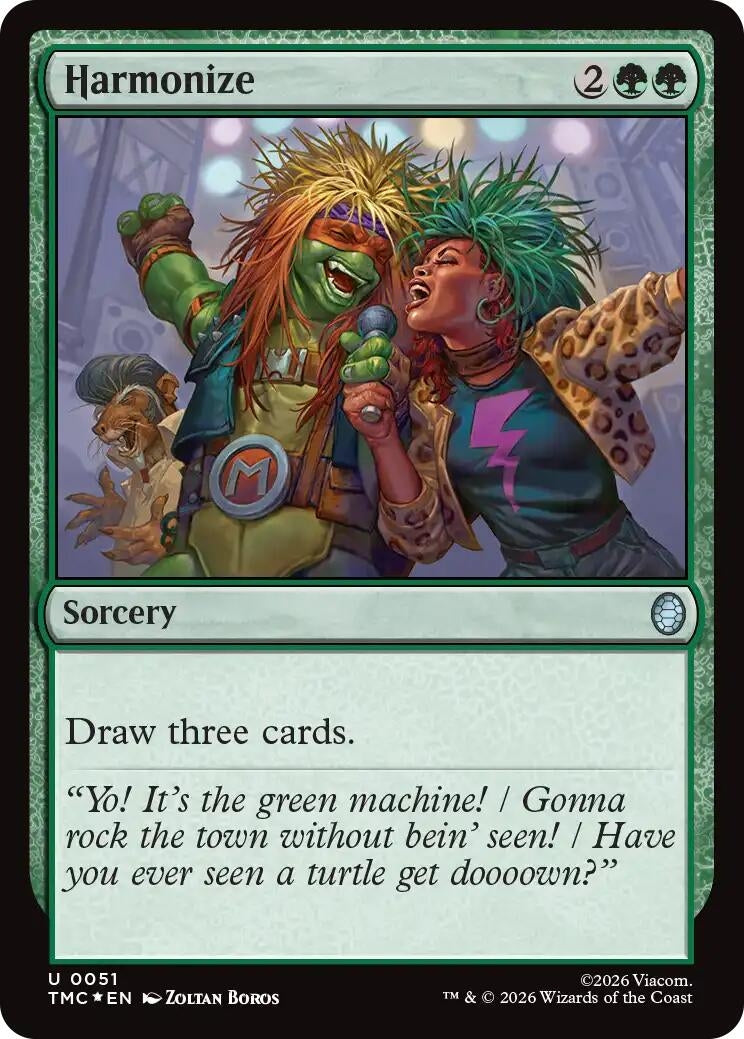 Harmonize (Surge Foil) (51) [Commander: Teenage Mutant Ninja Turtles]