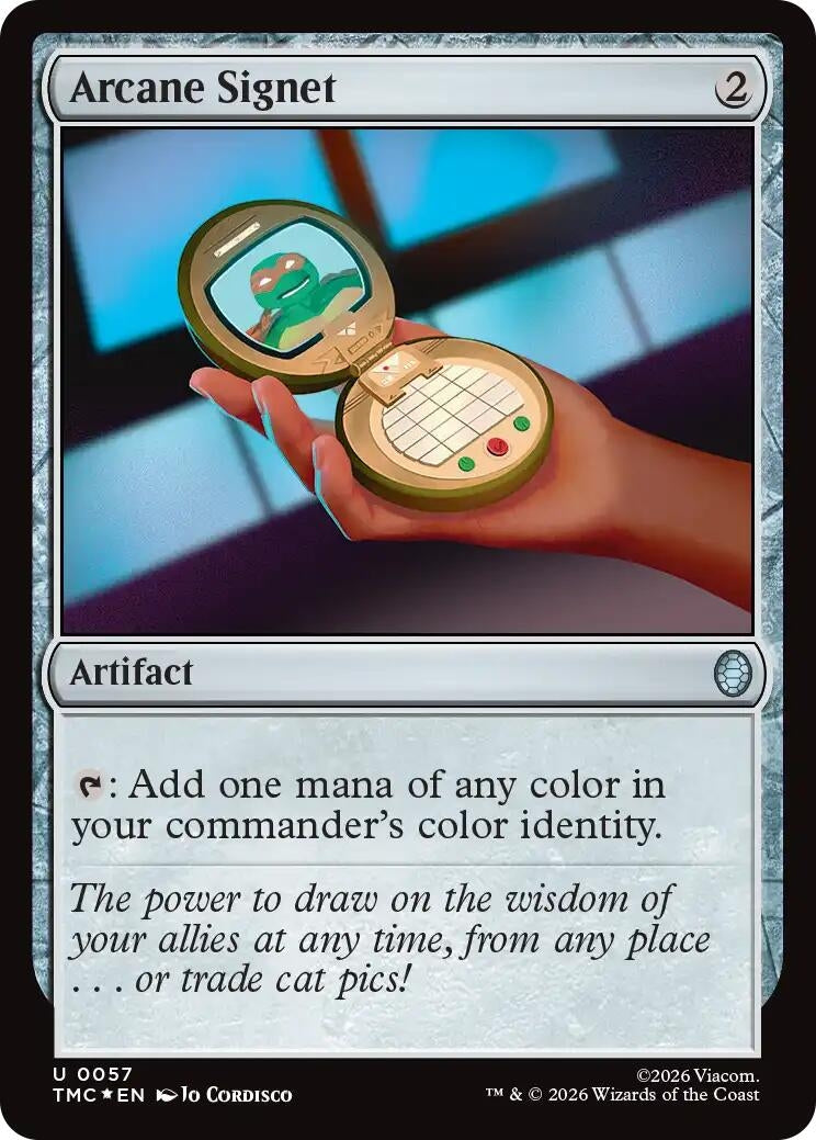 Arcane Signet (Surge Foil) (57) [Commander: Teenage Mutant Ninja Turtles]