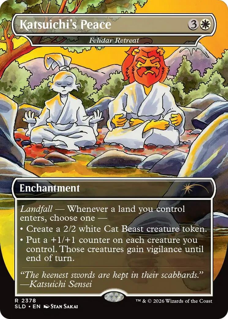 Image for Katsuichi's Peace - Felidar Retreat (2378) [Secret Lair Drop Series] - Magic: The Gathering