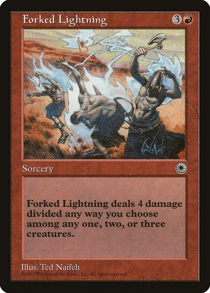 Image for Forked Lightning [Portal] - Magic: The Gathering
