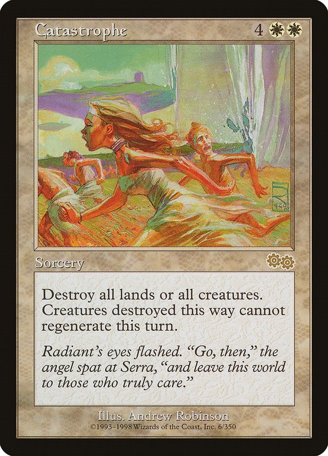 Image for Catastrophe (6) [Urza's Saga] - Magic: The Gathering