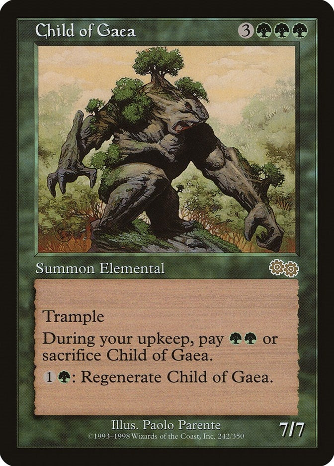 Image for Child of Gaea (242) [Urza's Saga] - Magic: The Gathering