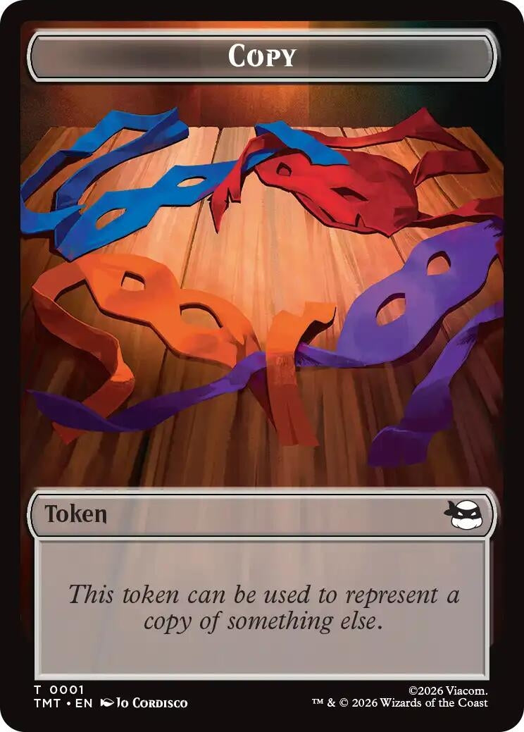 Image for Copy // Mutagen Double-Sided Token (1 // 9) [Teenage Mutant Ninja Turtles] - Magic: The Gathering