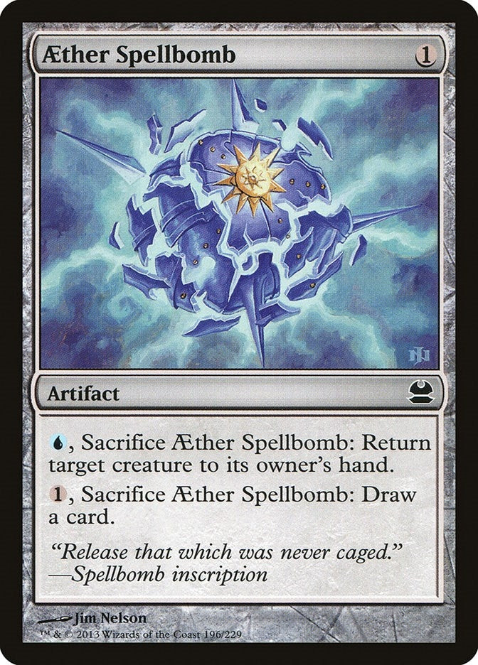 Image for Aether Spellbomb (196) [Modern Masters] - Magic: The Gathering