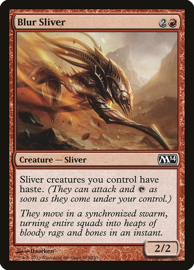Image for Blur Sliver (129) [Magic 2014 (M14)] - Magic: The Gathering