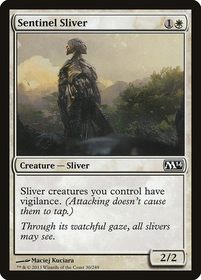 Image for Sentinel Sliver (30) [Magic 2014 (M14)] - Magic: The Gathering