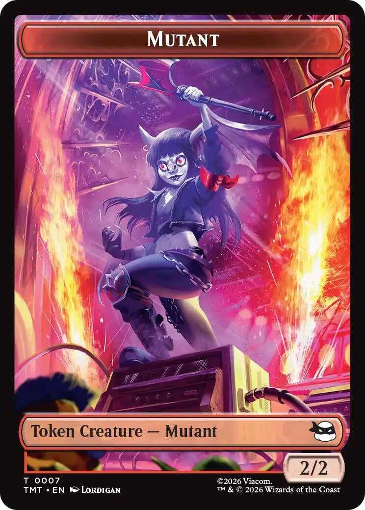 Image for Mutant // Ninja Turtle Spirit Double-Sided Token (7 // 3) [Teenage Mutant Ninja Turtles] - Magic: The Gathering