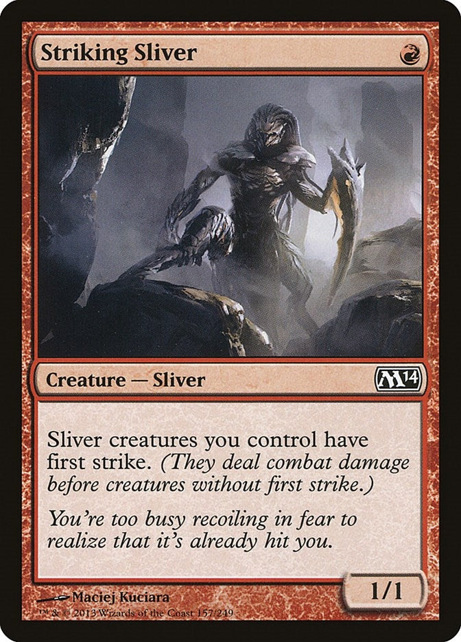 Image for Striking Sliver (157) [Magic 2014 (M14)] - Magic: The Gathering