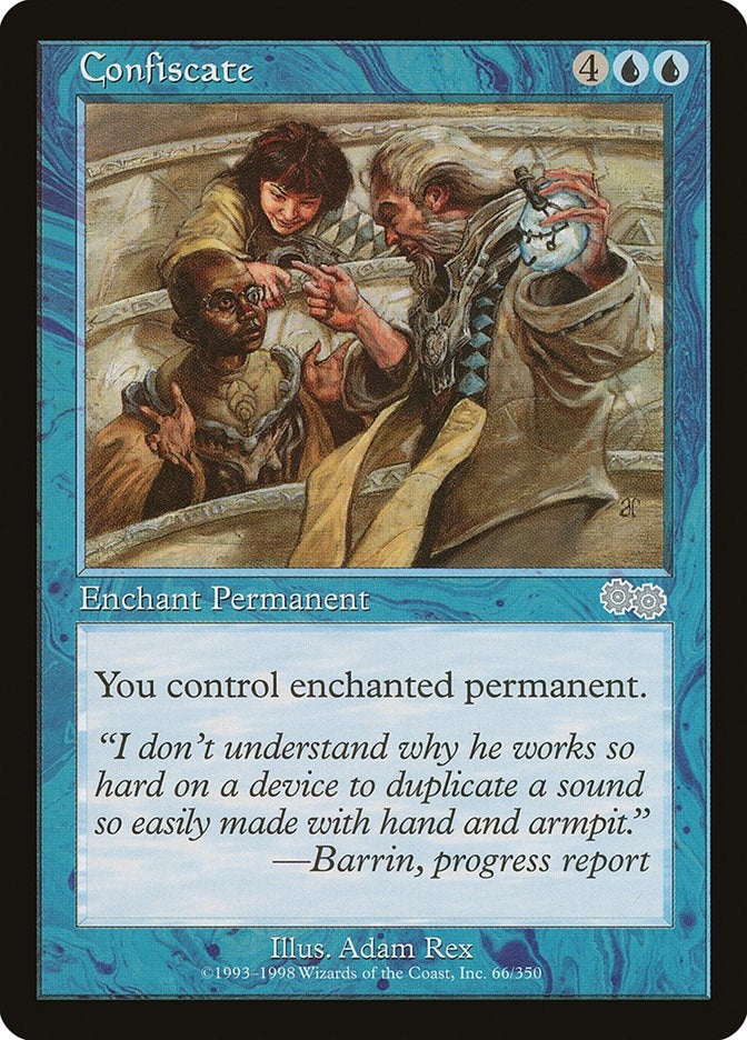 Image for Confiscate (66) [Urza's Saga] - Magic: The Gathering