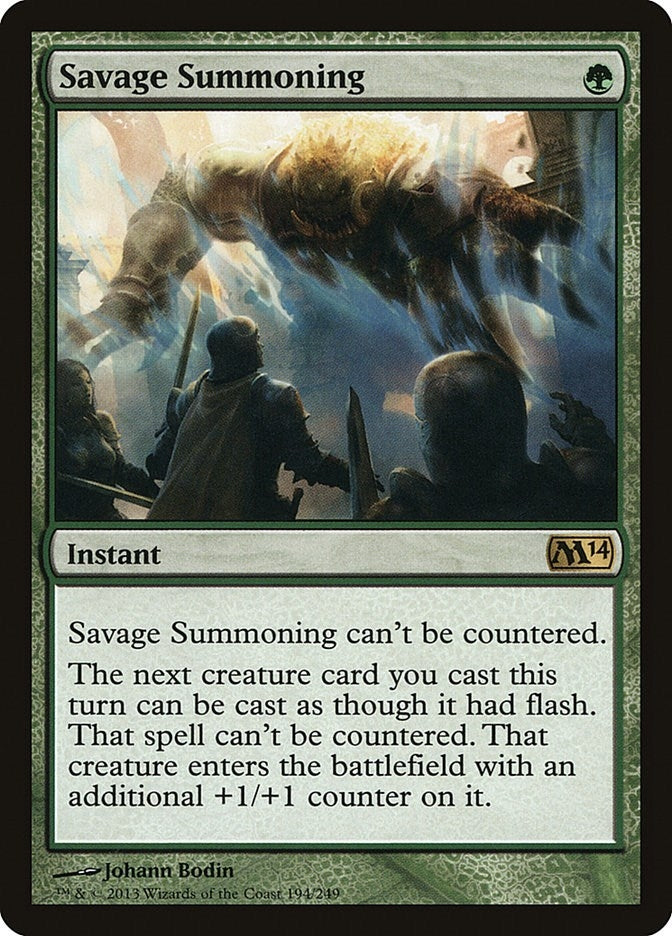 Savage Summoning (194) [Magic 2014 (M14)]