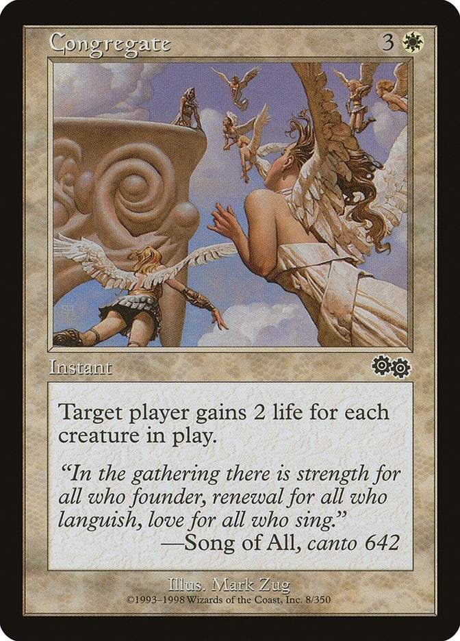 Image for Congregate (8) [Urza's Saga] - Magic: The Gathering