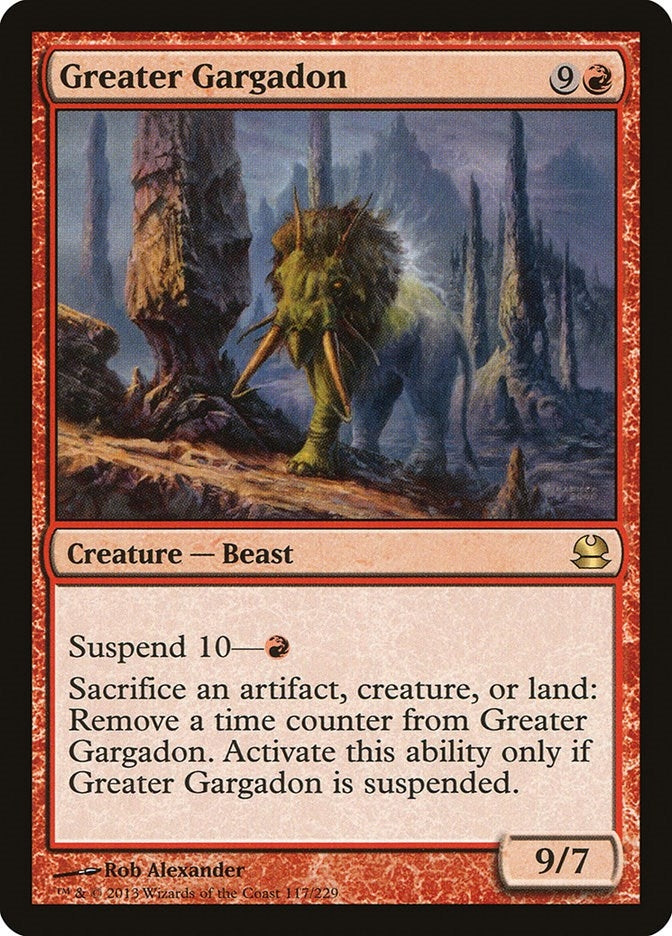 Image for Greater Gargadon (117) [Modern Masters] - Magic: The Gathering