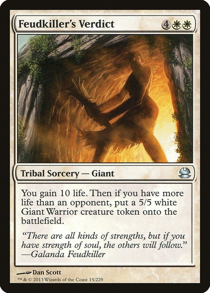 Image for Feudkiller's Verdict (15) [Modern Masters] - Magic: The Gathering
