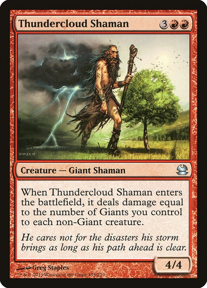 Image for Thundercloud Shaman (135) [Modern Masters] - Magic: The Gathering